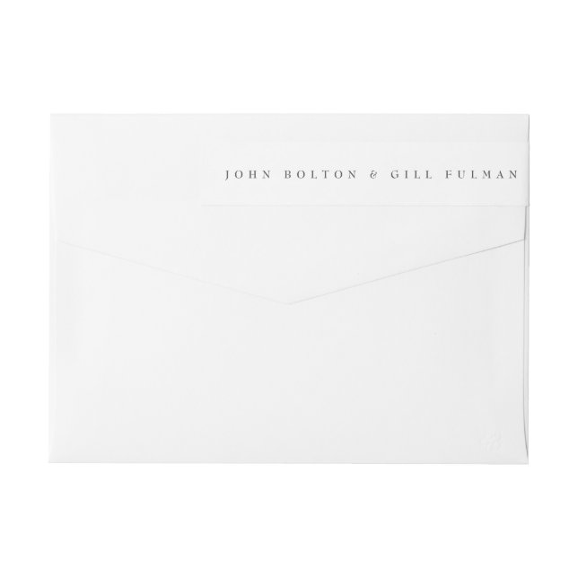 romantisk klassisk Bröllop Etikettband (Baksidan)