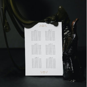 romantisk klassisk guld monogram bröllop poster