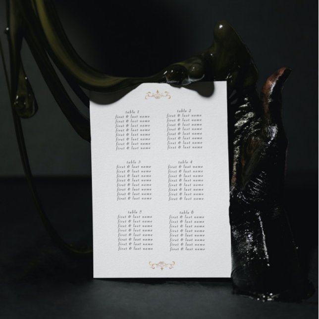 romantisk klassisk guld monogram bröllop poster (Skapare uppladdad)
