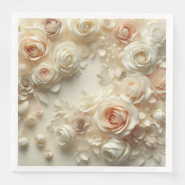 Romantisk konst med Whimsical Scattered Ro Pappersservett