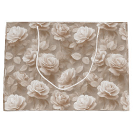 Romantisk krämrosa beige blommönster
