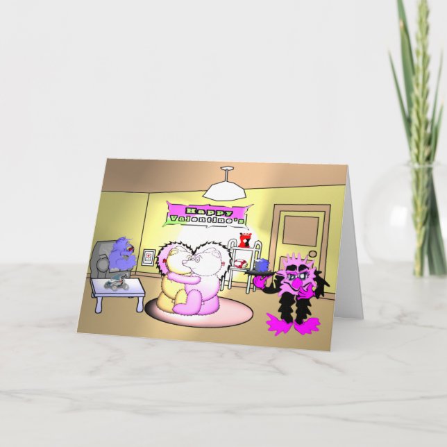 Romantisk kvällstid helgkort (Framsida)