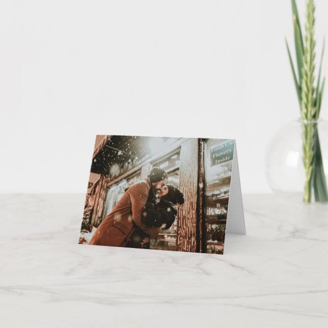 Romantisk Kyss Greeting Card Helgkort (Framsida)