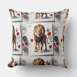 Romantisk Lejon Ansikte Design1 Kudde