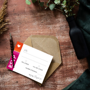 Romantisk Lesbisk Flagga Rand Bröllop OSA