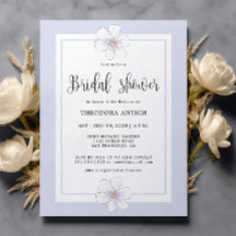 Romantisk Lila Blomsterlig Bröllopsfest