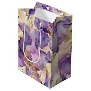 Romantisk lila guld iris blommande bröllop