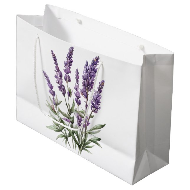 Romantisk lila lavendelblommig bröllopsdusch (Framsidan Vinklad)
