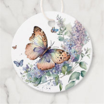 Romantisk lilac och fjäril tack för att du föredra