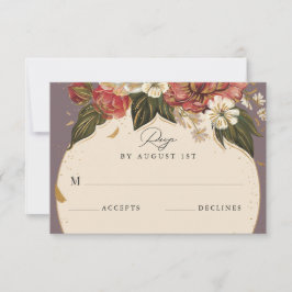 Romantisk målad Blommigt OSA Kort