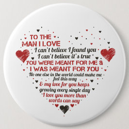 romantisk man kärlek ord art Valentine Helgdag Knapp