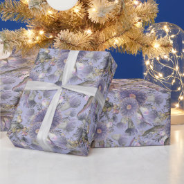 Romantisk Mauve Wattle & Eucalyptus Presentpapper