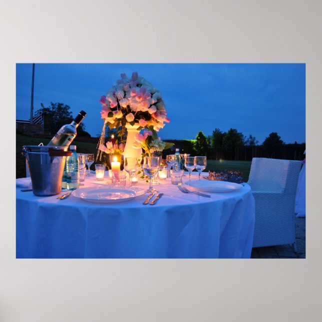 romantisk middag poster (Framsidan)