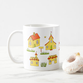 Romantisk Min lilla lilla stad Minimalist Kaffemugg