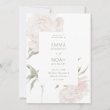 Romantisk Mjuk Rosa Peony Bröllop