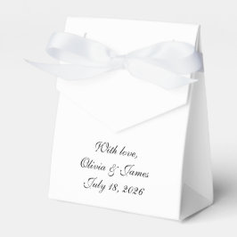 Romantisk Möhippa Sketch Wedding Favor Box Presentaskar