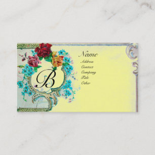 ROMANTISK MONOGRAM 3 VISITKORT