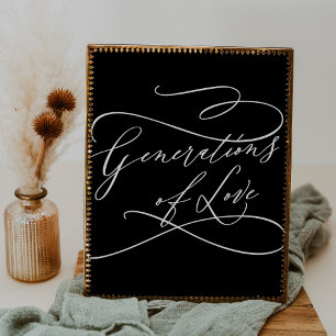 Romantisk Mörk Black Generation i Kärlek Poster