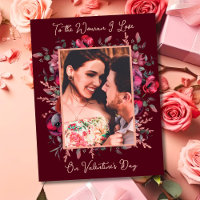 Romantisk mot kvinnan i Kärlek Alla hjärtans dag