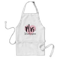 Romantisk Mrs Rosa Hjärtat Kalligrafi Monogram