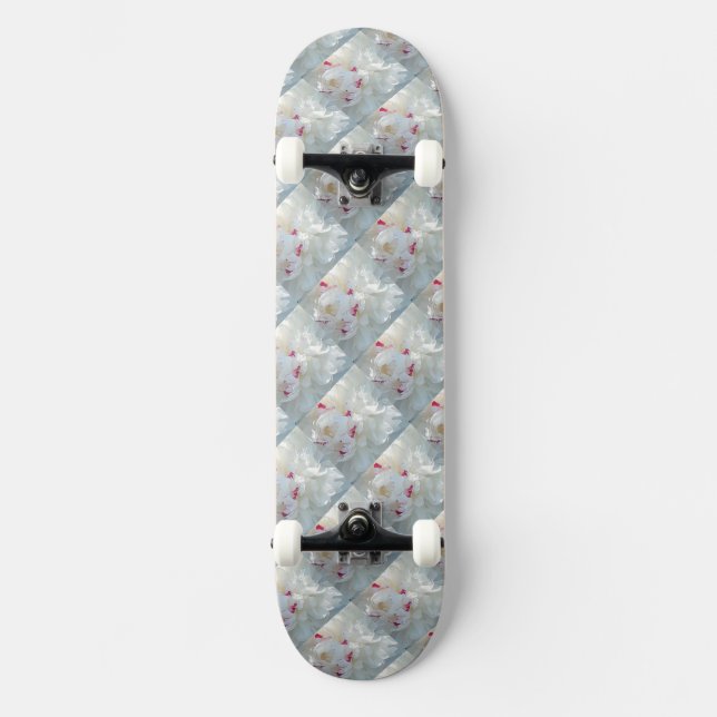 Romantisk Multi Peony Skateboard Bräda 19,5 Cm (Framsida)