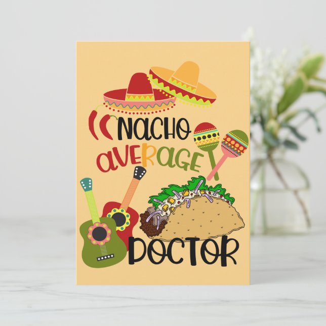 Romantisk Nacho Din Genomsnittliga Punsdoktor Roli Julkort (Stående Fram)