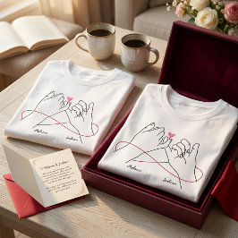 Romantisk namnlista Matchande par årsdag Värde T Shirt