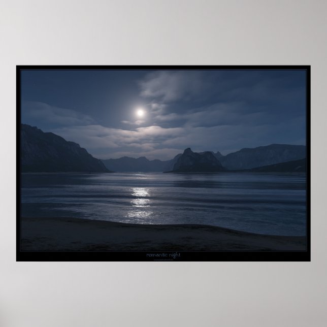 romantisk natt poster (Framsidan)