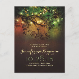 romantisk natttid ljus, spara datumet meddelande vykort