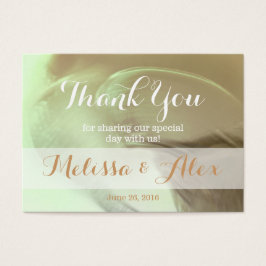 Romantisk nederbördsdetalj - Tack Visitkort