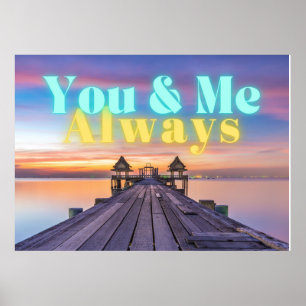 Romantisk ö Dock alltid Poster