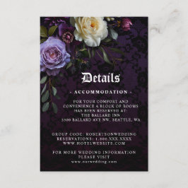 Romantisk och Moody Lila Bouquet Tilläggskort