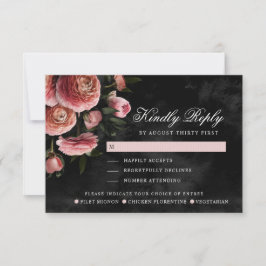 Romantisk och Moody Rosa Bouquet | Måltider OSA Kort