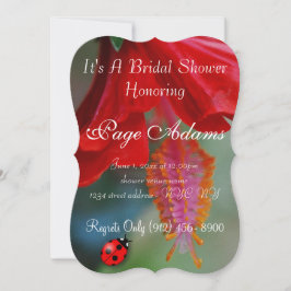 Romantisk öde för turnyckelpigamöhippa inbjudningar