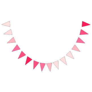Romantisk Öm Rosa Ömsint Gradient Vimplar
