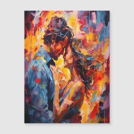 Romantisk Omfamning Abstrakt Expressionism