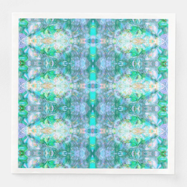 Romantisk Pappers Tallrik – Orientalisk Boho Fanta Pappersservett (Framsida)