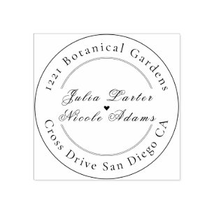 Romantisk Pearl Svan Blommigt Ram Bröllop Stämpel