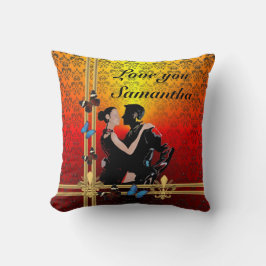 Romantisk personlig Tango dancers Kudde