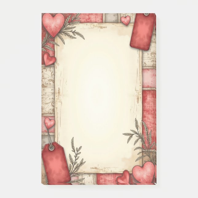 romantisk post-it block (Framsida)