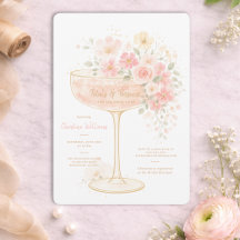 Romantisk Prosecco & Blommor Bröllopsdusch