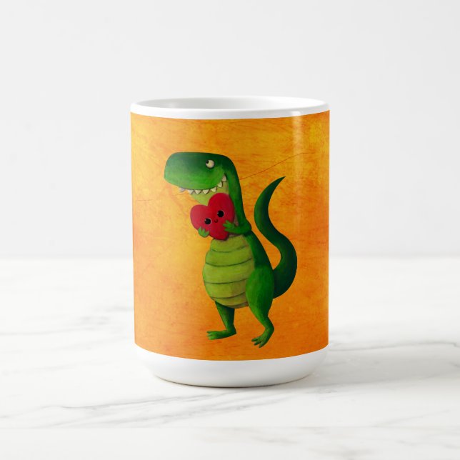 Romantisk RAWR-Dinosaur Kaffemugg (Center)