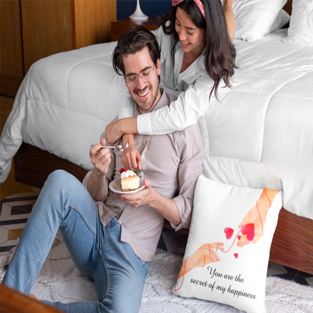 "Romantisk röd ödessträng händer & hjärtan – Evigh Kudde (Skapare uppladdad)