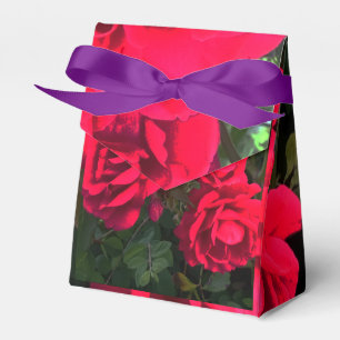 Romantisk röd ros blomma present presentaskar