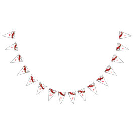 Romantisk röd ros bröllopsbanner – KÄRLEK Brev Ga Vimplar