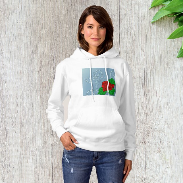 Romantisk röd ros klassisk blomma t shirt (Skapare uppladdad)