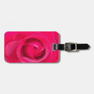 Romantisk röd rosa ros bagagebricka