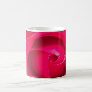 Romantisk röd rosa ros kaffemugg