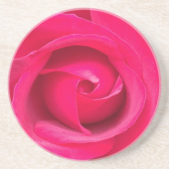 Romantisk röd rosa ros underlägg (Framsidan)