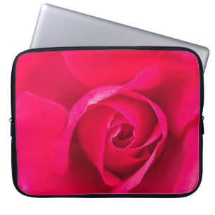 Romantisk röd rosa ros v2 laptop sleeve